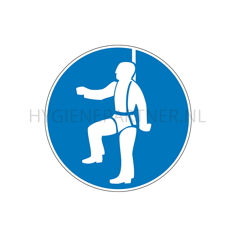 SB051140 Sticker veiligheidsharnas verplicht PIC 273